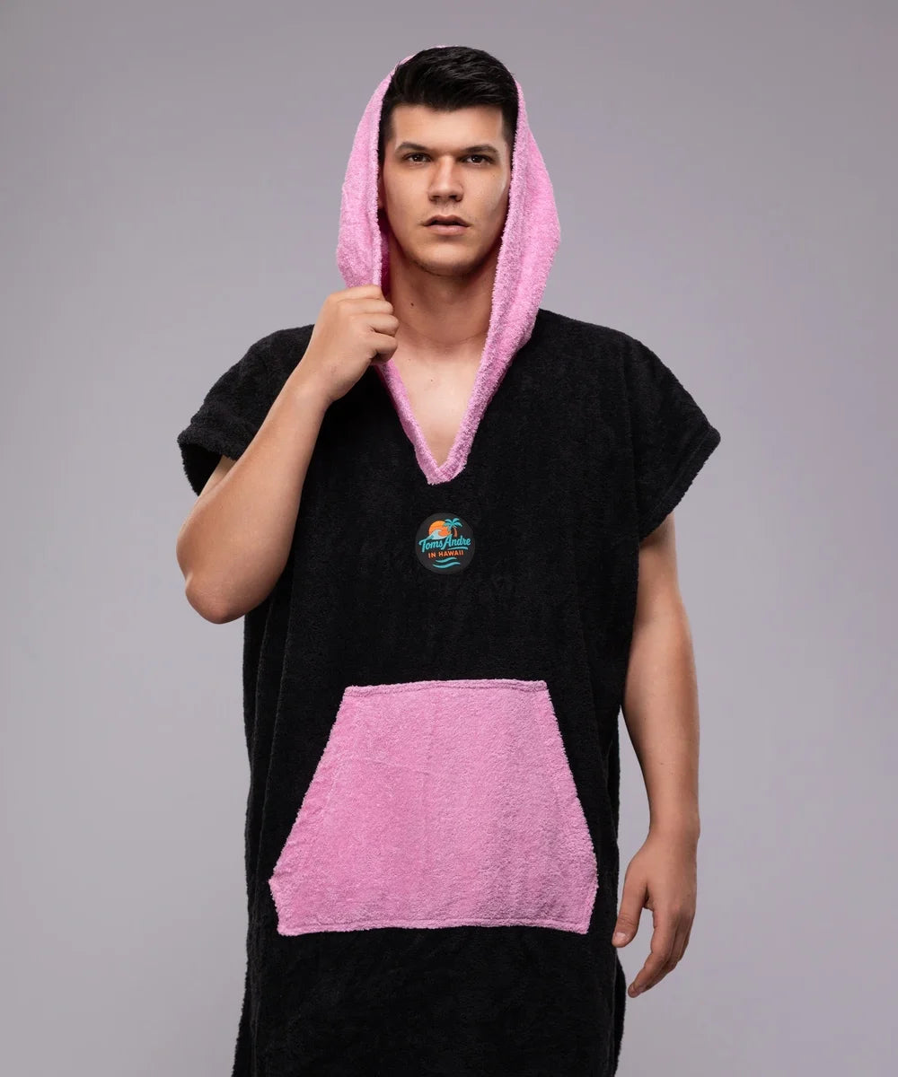 Toms Andre pink poncho-towel