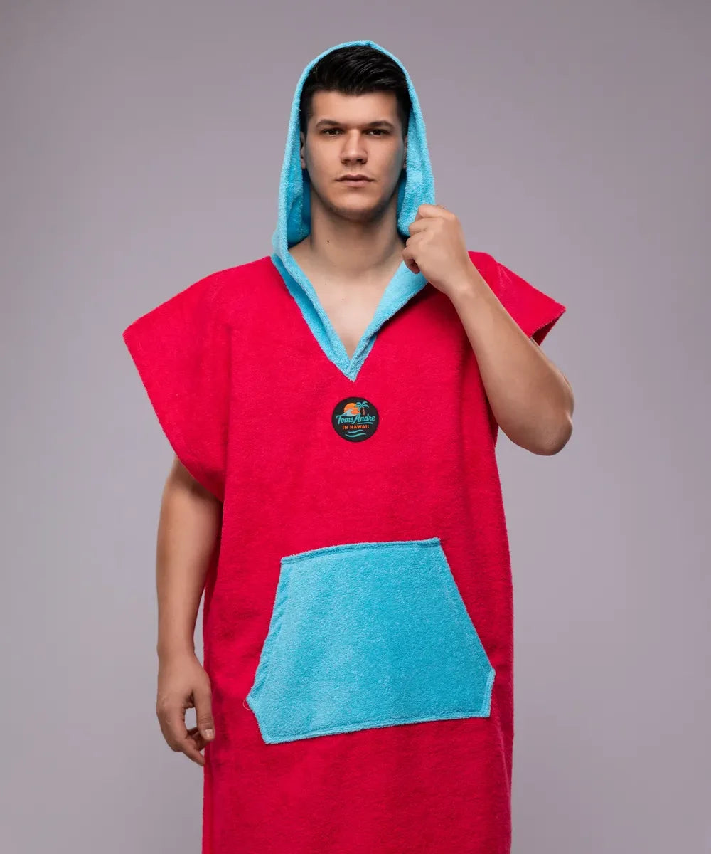 Toms Andre fuchsia poncho-towel