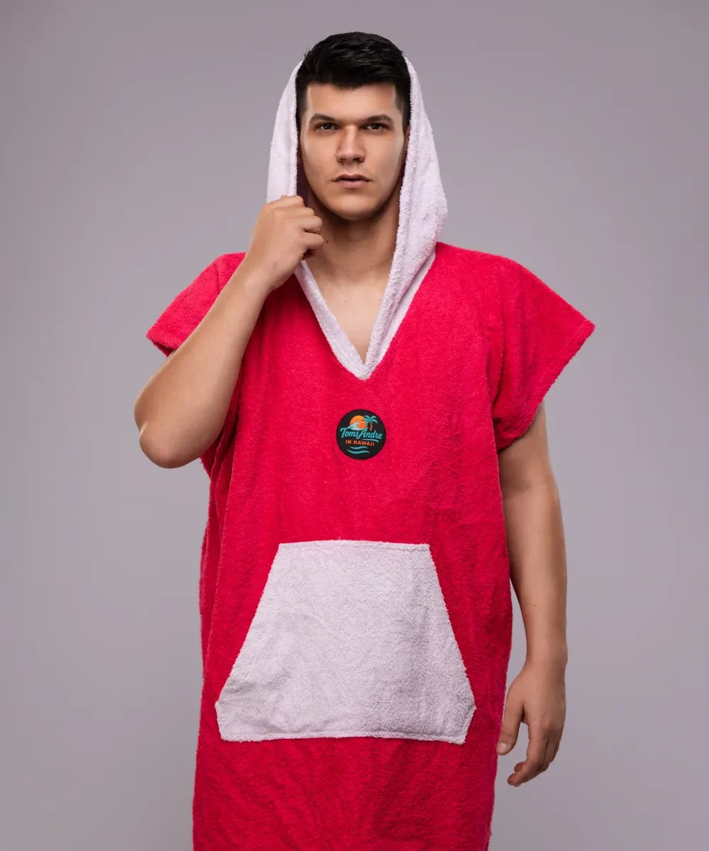 Toms Andre white poncho-towel