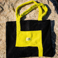 Toms Andre Beach Bag — Black/Yellow