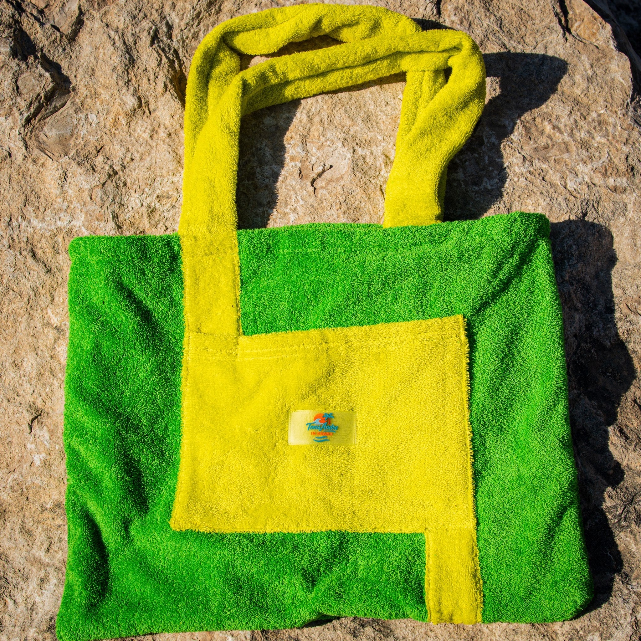 Toms Andre Beach Bag — Green/Yellow