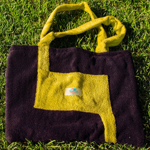 Toms Andre Beach Bag — Purple/Yellow