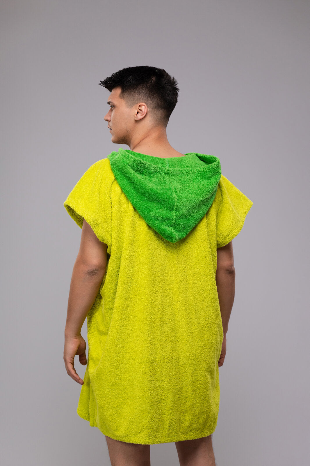 Toms Andre poncho-towel for men in Yellow/Lime Green
