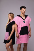 Toms Andre Matchy-Matchy poncho-towel set Pink/Black & Black/Pink
