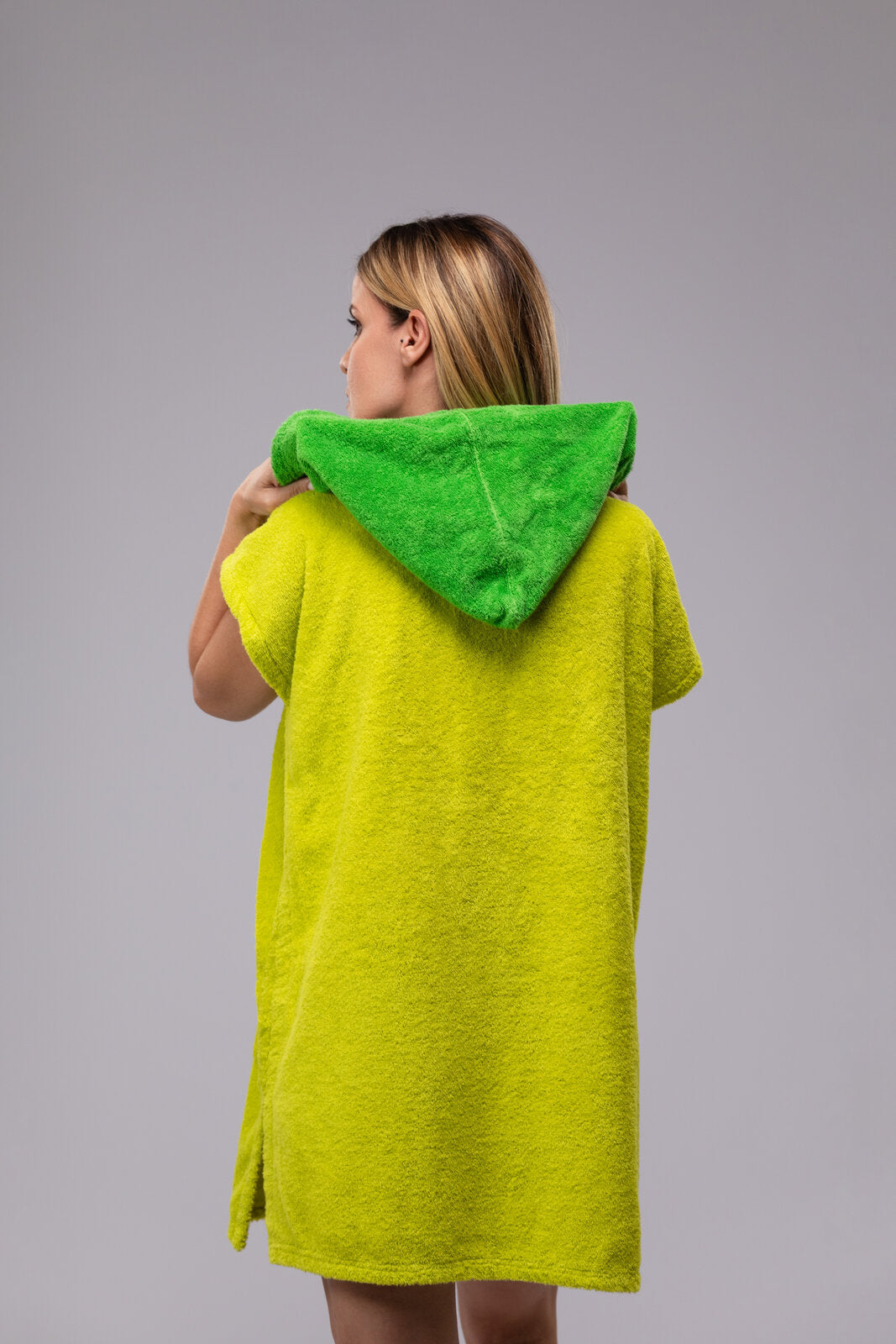 Toms Andre poncho-towel for women in Yellow/Lime Green